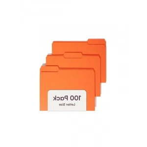 Turuncu Renkli 1/3 Kesik Sekmeli Dosya Klasörü, 100 Adet