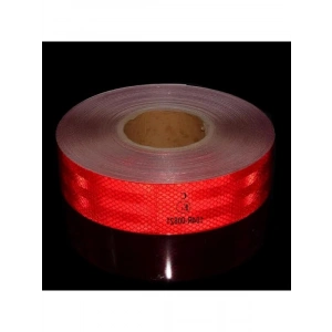 Tüvtürk Onaylı Kırmızı Reflektör Bant, 1 Metre Boy ve 5 cm Genişlik