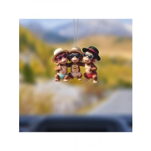 Üç Kafadar Araba Ayna Süsü, Pleksi Malzeme ile Üretilmiştir