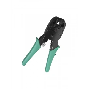 Üçlü Pense, RJ-45/RJ-12/RJ-11, Yeşil/Siyah