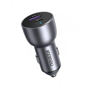 Ugreen 52.5 W Çift Port USB C-USB A PD-QC Hızlı Araç Şarj Cihazı