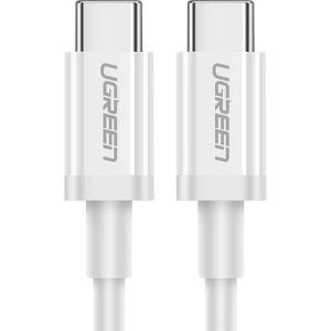UGREEN USB-C 60W 3A QC PD Hızlı Şarj Kablosu, 1 m, Beyaz, 60518