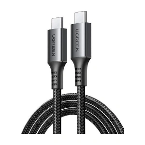 Ugreen Usb-C 60W 3A Qc Pd Örgülü Hızlı Şarj Kablosu, 1 Metre, Siyah, 15373