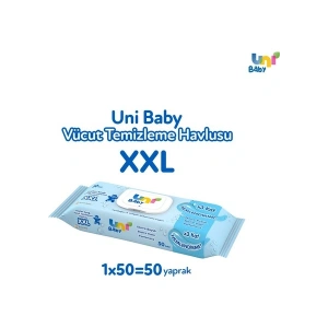Uni Baby Vücut Temizleme Havlusu XXL / Islak Mendil