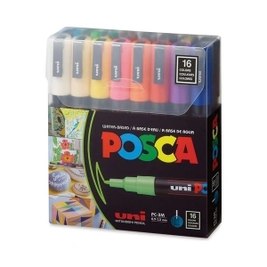Uni Posca Marker Kalem Pc-3m (0.9-1.3mm) 16lı Set