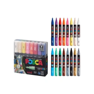 Uni Posca PC-1M Marker Kalem Seti 16 Renk