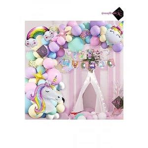 Unicorn Temalı İyi Ki Doğdun Parti Kutlama Seti