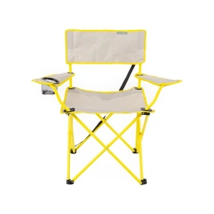 Uniqamp Eco Ergonomik Katlanır Kamp Sandalyesi Gri-Sarı