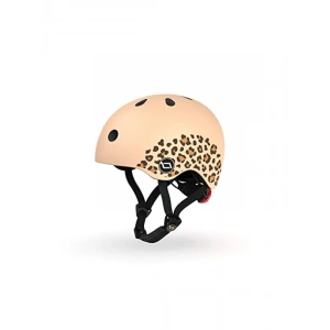 Unisex Çocuk Kaskı - Leopar Desenli Güvenlik Kaskı, XXS-S
