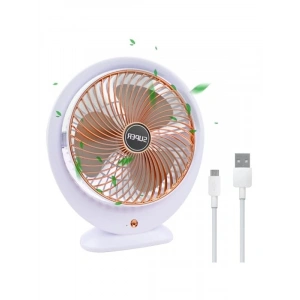Elektrikli Mini Masa Vantilatörü, 3 Hız Seçeneği ve 360° Dönme Özelliği