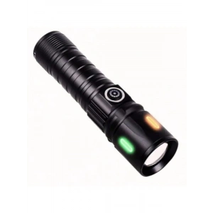 USB Şarjlı Ultra Güçlü LED El Feneri - Orta Boy