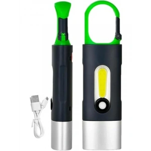 USB Type-C Şarjlı Mini LED Anahtarlık Fener