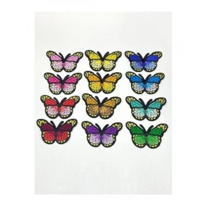 Ütü İle Yapışan Kelebek Arma, 7x4 cm Boyutuyla Süslü Tasarım