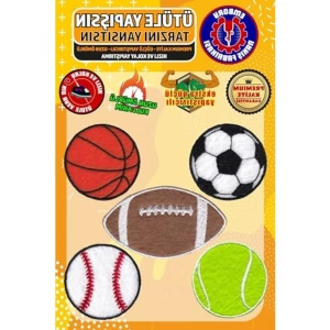 Ütü ile Yapışan Nakış Yama Seti, 5 Adet Ütüyle Yapışan