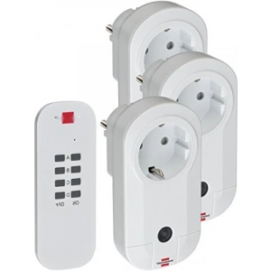Uzaktan Kumandalı 3 Adet Tekli Priz