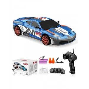Uzaktan Kumandalı Drift Araba, 1:24 Ölçekli Yüksek Hızlı 4WD Model Araç, LED Işıklar