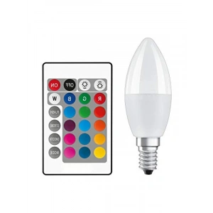 Uzaktan Kumandalı RGBW LED Ampul | E14 Duy, 4,9 W