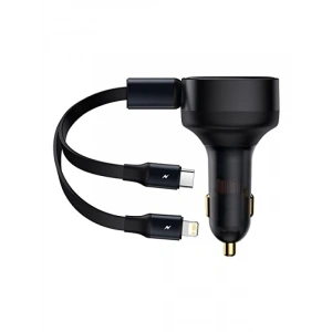 Uzatılabilir 2si 1 Arada Araç Şarj Adaptörü