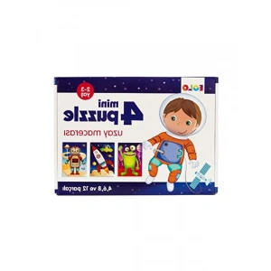 Uzay Temalı 4 Mini Puzzle Eğlenceli Oyun Seti