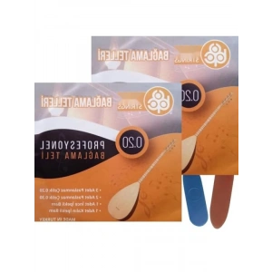 Uzun Sap Bağlama Teli ve Mızrap Seti