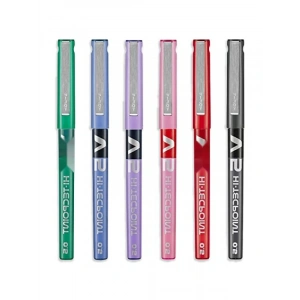 V5 Hi-Tecpoint Roller Kalem Seti - İnce 0.5 mm Uç, 6lı Renkli Paket