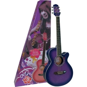 Valencia GRA1KCPP Gypse Rose Akustik Gitar 7/8 Boy(Kılıf,Askı,Çıkartma ve Dvd Hediyeli)