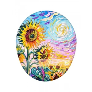 Van Gogh Temalı Ayçiçeği Desenli Mouse Pad