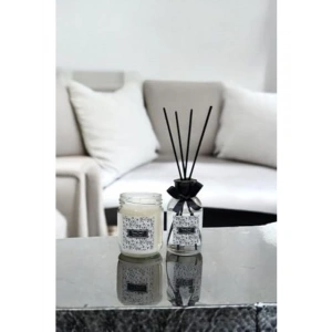 Vanilya Kokulu Kavanoz Mum ve Oda Kokusu Seti