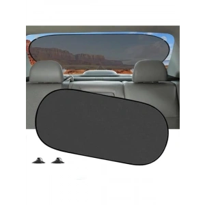 Vantuzlu Arka Cam Güneşlik Perde - UV Koruma, Katlanabilir Tasarım