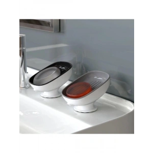 Vantuzlu Çift Katmanlı Su Giderli Sabunluk Seti (2 Adet)