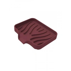 Vantuzlu Esnek Sabunluk - Bordo Renk