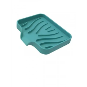 Vantuzlu Esnek Sabunluk - Turkuaz Renk