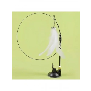 Vantuzlu Tüylü Kedi Oltası Oyuncağı - İnteraktif Oyun