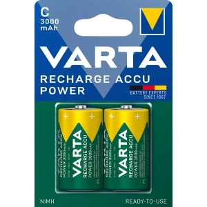 Varta HR14 3000mAh C Orta Boy 1.2 Volt Ni-Mh Şarjlı Pil 2Li Paket (Şarj Edilebilir)