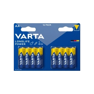 VARTA Longlife Power AA Alkalin kalem pil 16lI paket