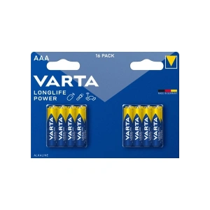 VARTA Longlife Power AAA Alkalin kalem pil 16lI paket
