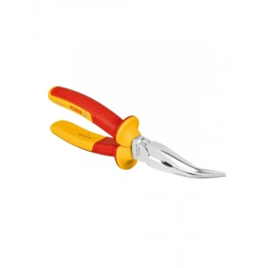 VDE Eğri Ağız Kargaburun Pense, 10.000 Volt Testli