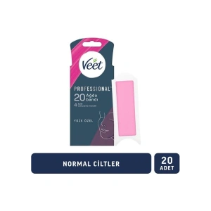 Veet Professional Sir Ağda Bandı Yüz Bölgesi Normal Ciltler 20li