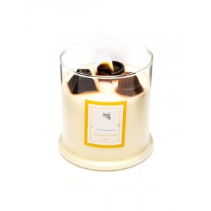 Vegan Mocha Aromalı Ahşap Fitilli Süs Mum - 380 gr