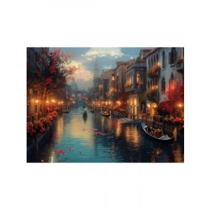Venedikte Gece Temalı 1000 Parça Puzzle - Eğlenceli Bulmaca