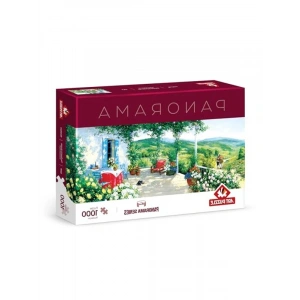 Verandadaki Misafir Temalı 1000 Parça Panorama Puzzle