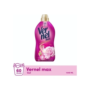 Vernel Max Konsantre Çamaşır Yumuşatıcısı 1440ML (60 Yıkama) Taze Gül