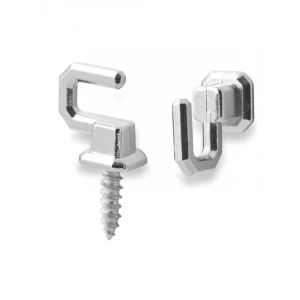 Vidalı Metal Duvar Askısı - 5 ADET Çengelli Tasarım