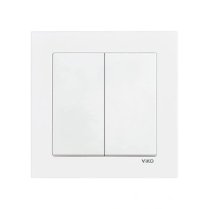 Viko Karre 55 Beyaz Dual Anahtar Komple C1 - 90940044