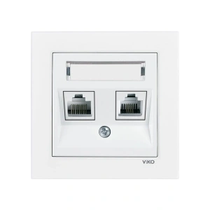 Viko Karre 55 Serisi Data Nümeris CAT5E + Cat3 Beyaz - 90940035