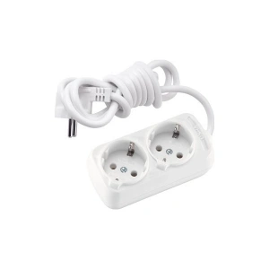 Viko Multi-Let İkili Priz Topraklı Kablolu Çocuk Korumalı 2 Metre-Beyaz 90113202