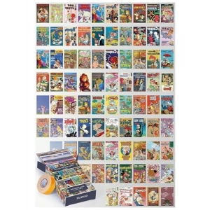 Vintage Çizgi Film Temalı 81 Adet Duvar Poster Seti