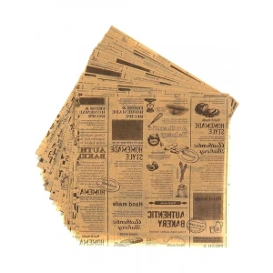 Vintage Desenli Yağlı Kağıt 50 Adet