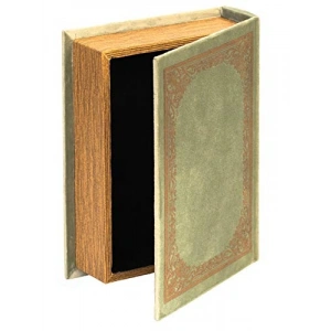 Vintage Kitap Şeklinde Takı Saklama Kutusu - Antik Yeşil