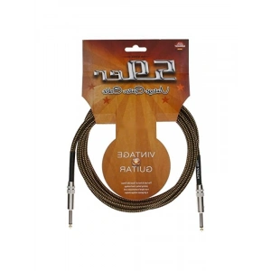 Vintage Örgülü Gitar Kablo - 4.5m Uzunluk